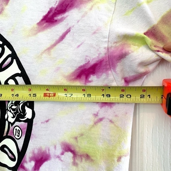 Gildan tie dye Skull t-shirt skeleton Grateful Simko tee hippie hipster goth L - Picture 3 of 5